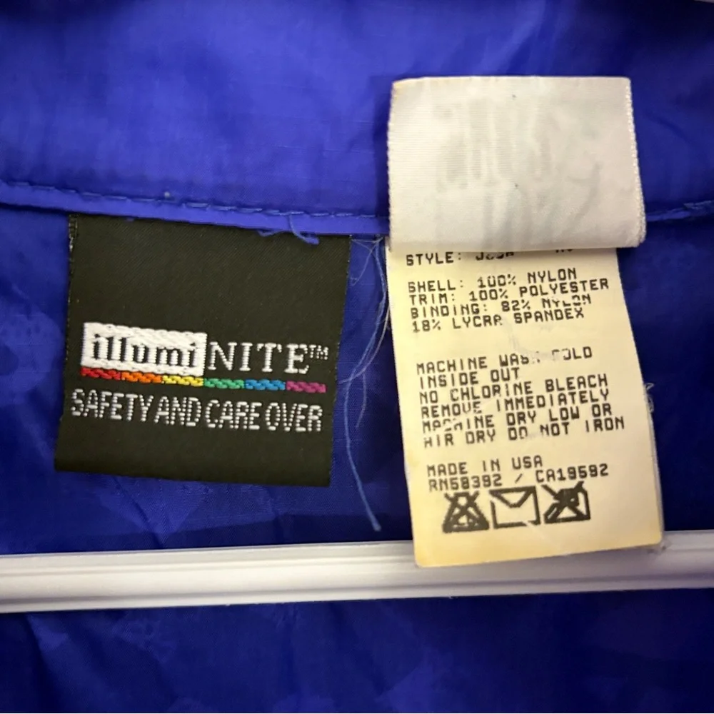 Vintage InSport High-Visibility Blue Reflective Running Jacket – Size Medium EUC - Picture 14 of 14